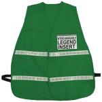 Incident Command Vest 1" Reflective Stripe / Green