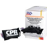 CPR Face Shield w/ Latex-Free 1-Way Valve, 2 Exam Gloves, & Nylon Pouch on Keychain