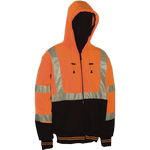 Sweatshirt Orange/Attach Hood Class 3