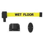 Banner Stakes Plus Wall Mount System With Yellow "Wet Floor"  Banner
