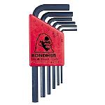 Bondhus 12246, Set 6 Hex L-Wrenches 1.5 - 5mm - Short