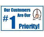 OUR CUSTOMERS ARE OUR #1 PRIORITY BANNER