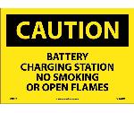 CAUTION BATTERY CHARGING STATION SIGN