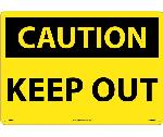 LARGE FORMAT CAUTION KEEP OUT SIGN