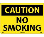 LARGE FORMAT CAUTION NO SMOKING SIGN
