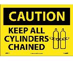 CAUTION KEEP ALL CYLINDERS CHAINED SIGN