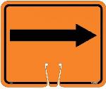 SAFETY CONE RIGHT ARROW SIGN