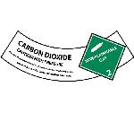 CARBON DIOXIDE CYLINDER SHOULDER LABEL