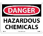 DANGER HAZARDOUS CHEMICALS SIGN