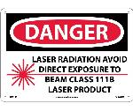 DANGER LASER RADIATION AVOID DIRECT EXPOSURE SIGN