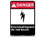 DANGER ELECTRICAL HAZARD DO NOT TOUCH SIGN