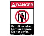 DANGER PERMIT REQUIRED FONFINED SPACE DO NOT ENTER SIGN