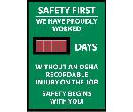 SAFETY FIRST WE HAVE PROUDLY WORKED DIGITAL SCOREBOARD