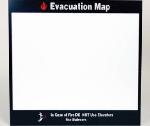 EVACUATION MAP IN CASE OF FIRE SIGN