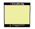 EVACUATION MAP IN CASE OF FIRE SIGN