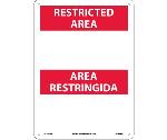 RESTRICTED AREA SIGN - BILINGUAL