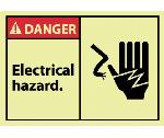 DANGER ELECTRICAL HAZARD LABEL