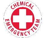 CHEMICAL EMERGENCY TEAM HARD HAT EMBLEM