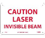 CAUTION LASER INVISIBLE BEAM SIGN