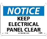 NOTICE KEEP ELECTRICAL PANEL CLEAR