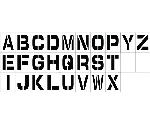 INDIVIDUAL CHARACTER STENCIL 12" LETTER SET