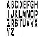 INDIVIDUAL CHARACTER STENCIL 24" LETTER SET