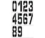 INDIVIDUAL CHARACTER STENCIL NUMBER SET 24"