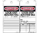 DANGER LOCK-OUT MASTER TAG LOCK LOCK# LOCATION TAG