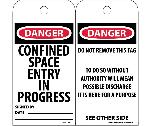 DANGER CONFINED SPACE ENTRY IN PROGRESS TAG