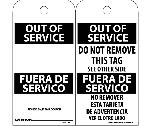 OUT OF SERVICE BILINGUAL TAG