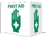 3-VIEW FIRST AID SIGN