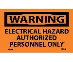 WARNING ELECTRICAL HAZARD LABEL