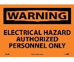 WARNING ELECTRICAL HAZARD SIGN