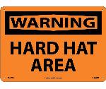 WARNING HARD HAT AREA SIGN