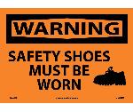 WARNING SAFETY SHOES MUST BE WORN SIGN