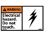WARNING ELECTRICAL HAZARD DO NOT TOUCH LABEL