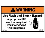 WARNING ARC FLASH HAZARD LABEL