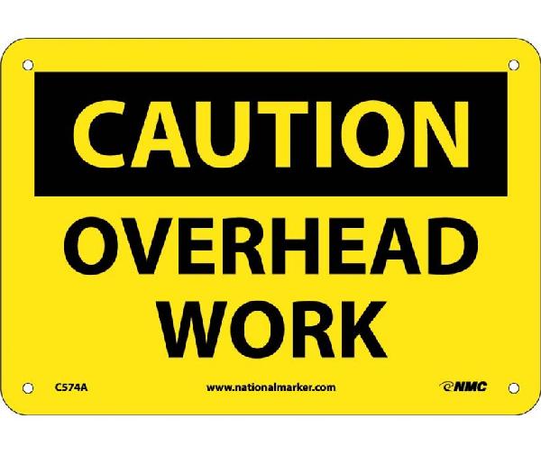 CAUTION OVERHEAD WORK SIGN - Mutual Screw & Supply