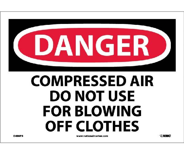 DANGER COMPRESSED AIR DO NOT USE SIGN Mutual Screw & Supply