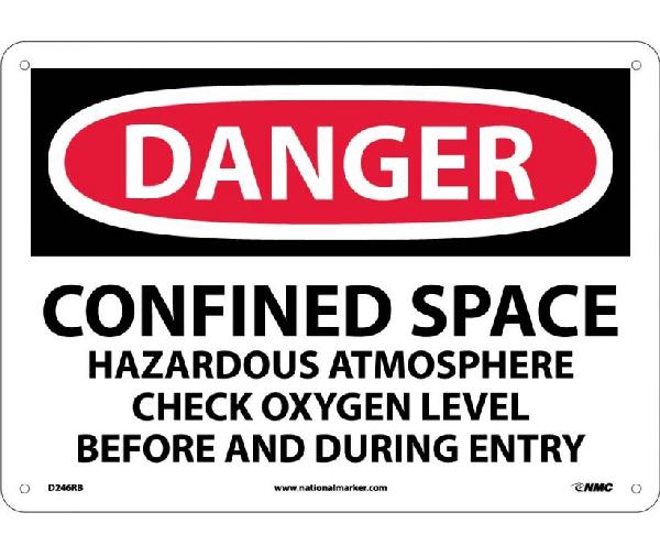 DANGER CONFINED SPACE SIGN - Mutual Screw & Supply