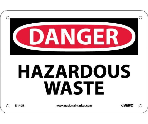 Danger Hazardous Waste Sign - Mutual Screw & Supply