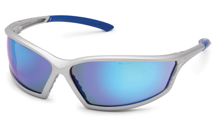 Gateway Safety 4×4® Horizon Blue Mirror Lens Silver Sport Frame Safety Glasses - 10 Pack