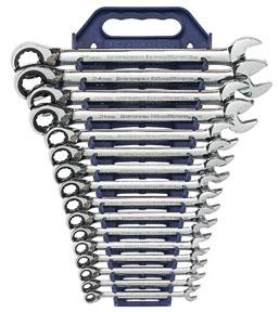 GearWrench 16pc. Metric Reversible Combination Ratcheting Wrench Set