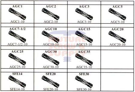 Glass Tube Type Automotive Fuse Kit