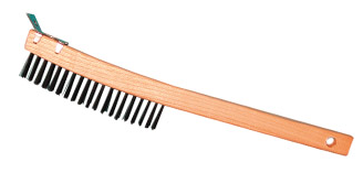 Magnolia Brush 14 Economy Round Carbon Steel Curved Handle Scratch Wire Brush (Scraper)