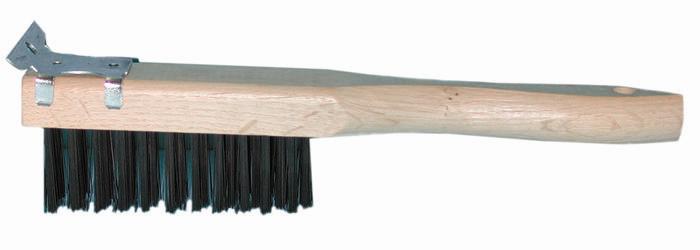 Magnolia Brush Economy 11-1/2 Steel Wire Straight Handle Scratch Brush