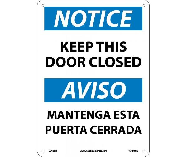 NOTICE AUTHORIZED PERSONNEL ONLY SIGN - BILINGUAL - Mutual Screw & Supply
