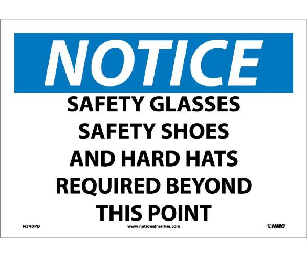 NOTICE PPE WEAR REQUIRED SIGN - Mutual Screw & Supply