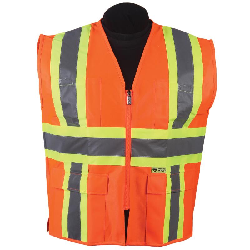 Orange Class 2 Safety Vest