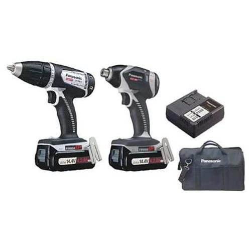 Panasonic EYC144DV42 14.4V 4.2Ah Impact Driver Combo Kit with Dual Voltage Technology